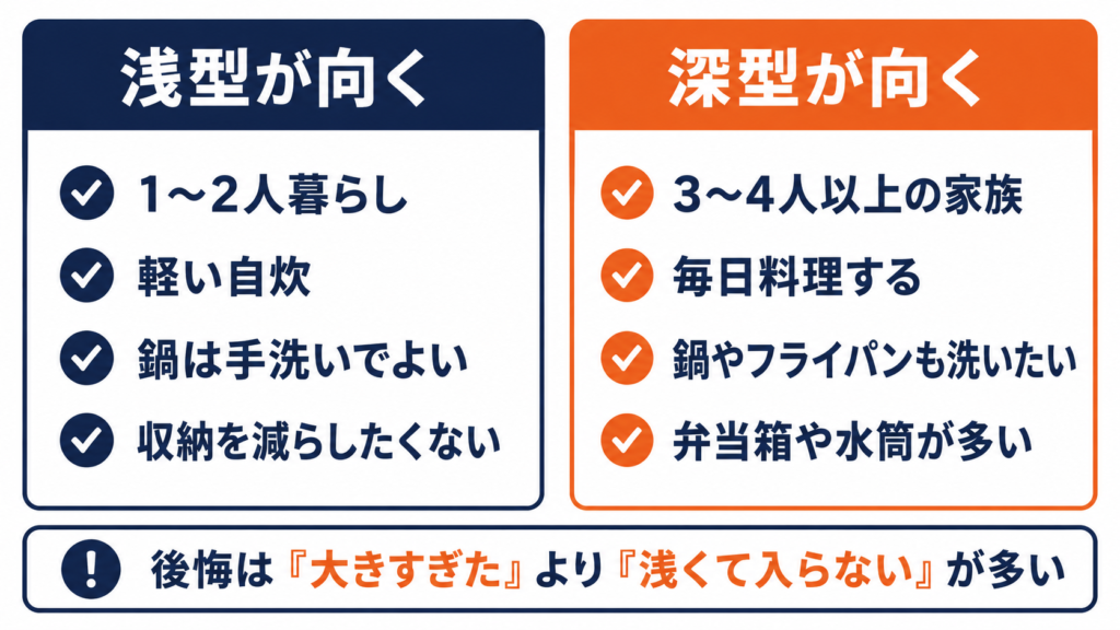 リフォームで食洗機を後悔しないための選び方